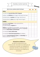 Vorschau - Arbeitsblätter - Checkliste sachlich berichten Unfallbericht Berichte Klasse 6 - Seite 2