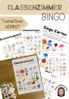 Vorschau - Spiele - Klassenzimmer Bingo HERBST EDITION - Deckblatt