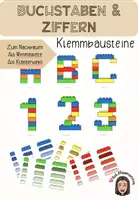 Vorschau - selbst erstellte Cliparts/Grafiken - Klemmbausteine - Buchstaben, Ziffern und Bausteine - Deckblatt
