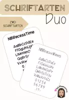 Vorschau - selbst erstellte Schriftarten - SchriftartenDUO - Deckblatt