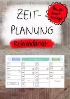 Vorschau - Anderer Materialtyp - Zeitplanung Referendariat Vorlage PowerPoint - Deckblatt