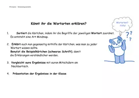 Vorschau - Arbeitsblätter - Wortarten spielerisch lernen - Strukturlegetechnik/Mindmap Klasse 4-6 - Seite 1