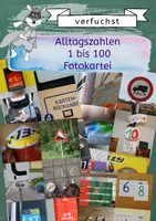 Vorschau - Präsentationen/Tafelbilder - Zahlenkarten 1-100 Alltagszahlen Fotokartei - Deckblatt