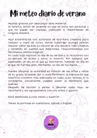 Vista previa - Manualidades / Dibujos para colorear - MI METEO DIARIO DE VERANO - página 1