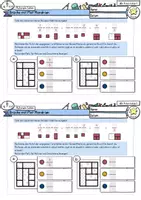 Vorschau - Arbeitsblätter - Bruchrechnung - Brüche bestimmen mit Mondrian (Freebie!) - Seite 2
