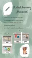 Vorschau - Anderer Materialtyp - Buchstabenweg - Buchstabenstationen Tafelmaterial und Aufsteller - Deckblatt