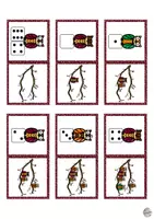 Aperçu - Jeux - Dominos dans la salle des chiffres 10 (compter, points de dé, chiffres) - Page 3