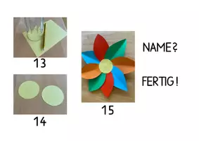 Vorschau - Mal- und Bastelvorlagen - Bastelanleitung für Fensterdeko oder Wanddeko - Blumen - Seite 3