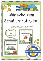 Vorschau - Bildkarten - Grußkärtchen zum Schuljahresbeginn - Deckblatt