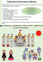 Vorschau - Präsentationen/Tafelbilder - Tafelkarten Wortarten Märchen #silvesterknaller - Deckblatt
