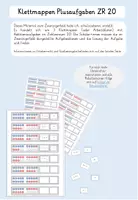Vorschau - Arbeitsblätter - Zwanzigerfeld Plusaufgaben - Klettmappen/ABs - Deckblatt