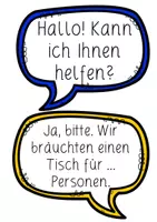 Vorschau - Präsentationen/Tafelbilder - Im Restaurant - Dialog - Tafelmaterial (DaZ) - Seite 2