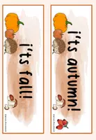 Vorschau - Bildkarten - Autumn: Flash Cards - English - Seite 1