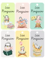 Vorschau - Mal- und Bastelvorlagen - Lesezeichen für die Pinguinklasse - Seite 1