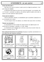 Aperçu - Feuilles d'exercices - Dossier Je suis poli citoyenneté - Page de couverture