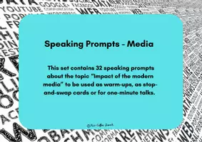 Vorschau - Fördermaterial/Inklusion - Modern Media (Speaking Prompts / Conversation Cards) - Seite 1