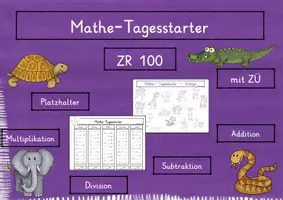 Vorschau - Arbeitsblätter - Tagesstarter - 16 Wochen - ZR 100 - Platzhalter - Deckblatt