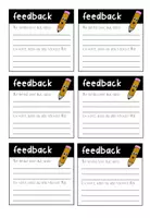 Vorschau - Bildkarten - Feedback PostIt - Deckblatt