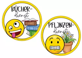 Vorschau - Poster - Emoji-Klassenzimmer: Klassendienste - Seite 2