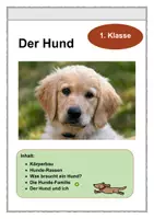 Vorschau - Arbeitsblätter - Der Hund 1. Klasse - Deckblatt