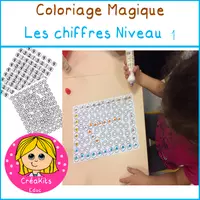 Aperçu - Apprentissages en autonomie - Coloriage magique des Chiffres - niveau débutant - Page de couverture