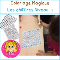 Aperçu - Apprentissages en autonomie - Coloriage magique des Chiffres - niveau débutant - Page 2