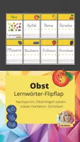 Vorschau - Arbeitsblätter - Lernwörter-Flipflap zum Thema „Obst“ - Deckblatt