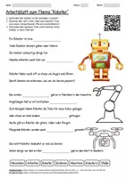 Vorschau - Arbeitsblätter - Lernposter + Arbeitsblatt "Roboter" + Onlineübung & MP3 + Mindmap + Infografik - Seite 1