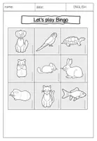 Vorschau - Arbeitsblätter - ENGLISH Pets Spiele Suchsel Domino Bingo Sicherung Wortschatzarbeit - Seite 3