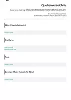 Vorschau - Poster - Classroom Calendar ENGLISH VERSION EDITION: NATURAL COLORS - Seite 2
