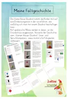 Vorschau - Stundenentwürfe - Meine Faltgeschichte "Das kleine blaue Quadrat" - Seite 1