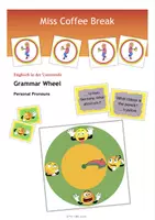 Vorschau - Spiele - Grammar Wheel: Personal Pronouns (Klasse 5) - Deckblatt