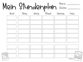 Vorschau - Anderer Materialtyp - Mein Stundenplan - Verschiedene Vorlagen - Seite 2