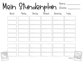 Vorschau - Anderer Materialtyp - Mein Stundenplan - Verschiedene Vorlagen - Seite 3