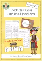Vorschau - Arbeitsblätter - Einmaleins üben: Knack den Code (Multiplikation Mathe Grundschule Klasse 2-3) - Deckblatt
