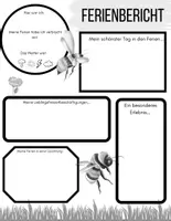 Vorschau - Arbeitsblätter - Ferienbericht für die Bienenklasse - Seite 2