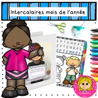 Aperçu - Apprentissages en autonomie - intercalaires des mois de l'année - Page de couverture