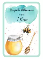 Vorschau - Poster - Willkommenskärtchen für die Bienenklasse - Seite 1