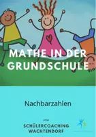 Vorschau - Arbeitsblätter - Nachbarzahlen Erklärung Aufgaben Lösungen - Deckblatt