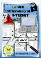 Vorschau - Arbeitsblätter - Sicher unterwegs im Internet - Arbeitsheft - Grundschule - Deckblatt