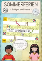 Vorschau - Spiele - Brettspiel zum Erzählen von den Sommerferien - Deckblatt