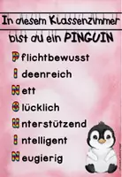 Vorschau - Poster - In diesem Klassenzimmer - Poster für deine Pinguinklasse - Deckblatt