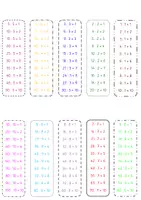 Vorschau - Fördermaterial/Inklusion - Einmaleins-Einsdurcheins-Fächer - Seite 1