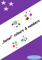 Vorschau - Spiele - Materialpaket Same! Finde den Zwilling! DAZ - spielerische Übung verschiedener Vokabeln - Deckblatt