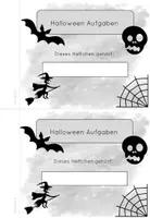 Vorschau - Arbeitsblätter - Halloween Heftchen (Keine Lesekenntnisse nötig) - Seite 1