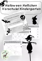 Vorschau - Arbeitsblätter - Halloween Heftchen (Keine Lesekenntnisse nötig) - Deckblatt