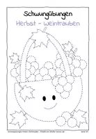 Vorschau - Arbeitsblätter - Schwungübungen Herbst: Weintrauben - Seite 2