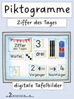 Vorschau - Poster - Ziffer des Tages - Zahl des Tages - digitales Tafelbild - Deckblatt