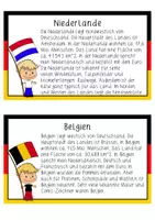 Vorschau - Aufgabenkarten - Nachbarländer Deutschlands: Wissenskarten & Kartei - Sachunterricht - Kl. 3/4 - Seite 2