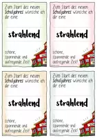 Vorschau - Mal- und Bastelvorlagen - Wünsche & Geschenk Schulstart / Neues Schuljahr - Highlight - Textmarker - Seite 1